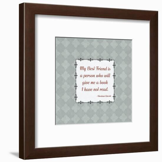 Quotes - Lincoln - On Books-BG^Studio-Framed Art Print