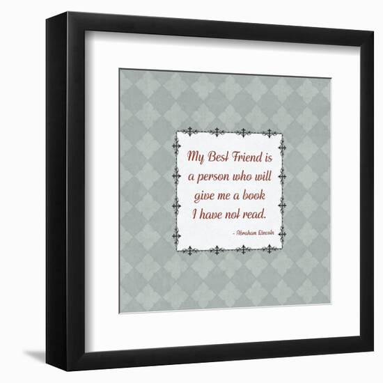 Quotes - Lincoln - On Books-BG^Studio-Framed Art Print