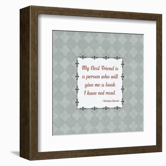 Quotes - Lincoln - On Books-BG^Studio-Framed Art Print