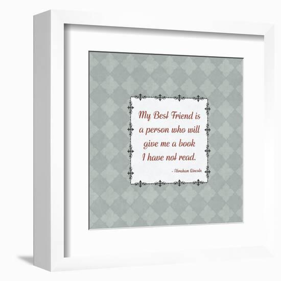 Quotes - Lincoln - On Books-BG^Studio-Framed Art Print