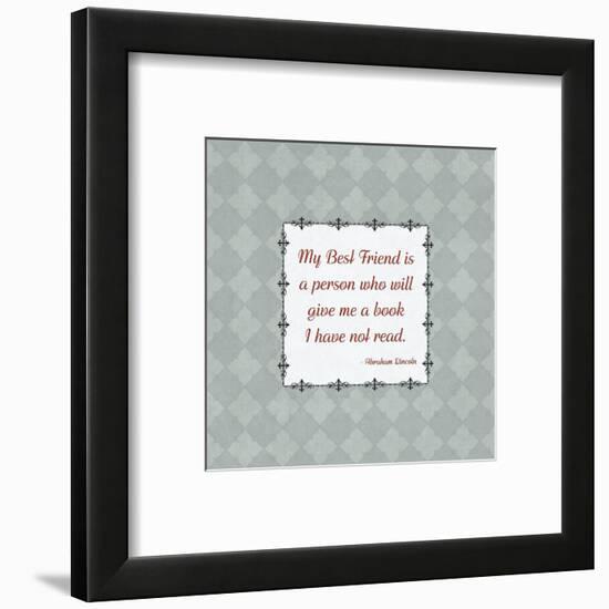 Quotes - Lincoln - On Books-BG^Studio-Framed Art Print