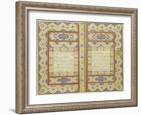 Quran Persia, Zand, AD 1774-1775-null-Framed Giclee Print