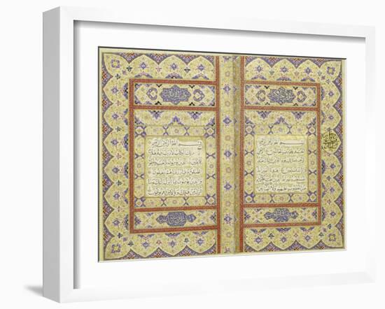 Quran Persia, Zand, AD 1774-1775-null-Framed Giclee Print