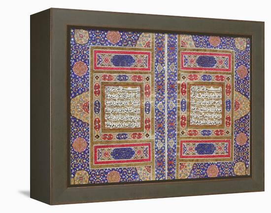 Quran Qajar, AD 1812-1813 Manuscript-null-Framed Premier Image Canvas