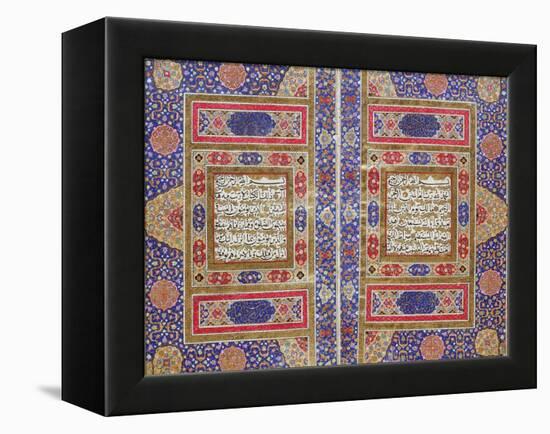 Quran Qajar, AD 1812-1813 Manuscript-null-Framed Premier Image Canvas