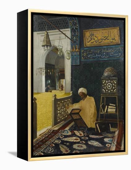 Quran Reciting-Osman Hamdi Bey-Framed Premier Image Canvas