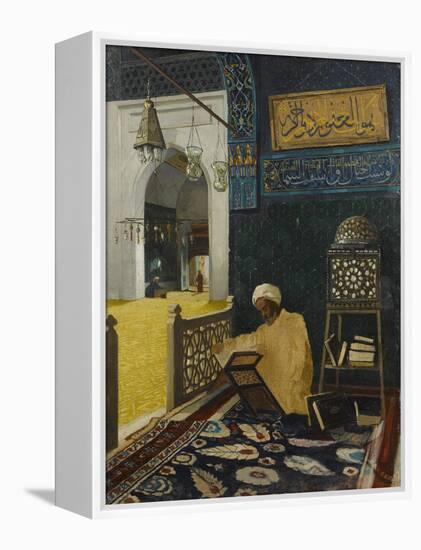 Quran Reciting-Osman Hamdi Bey-Framed Premier Image Canvas