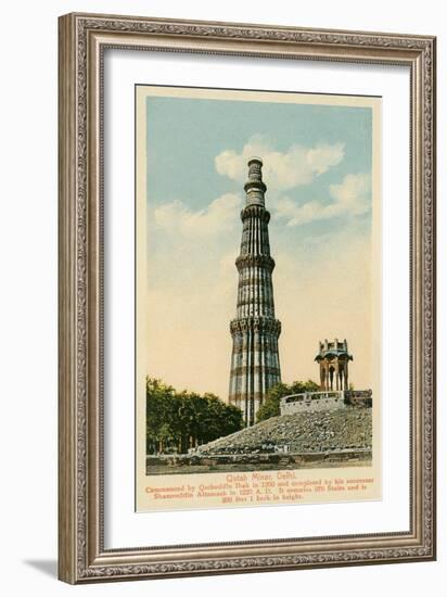 Qutub Minar Tower, Delhi, India-null-Framed Premium Giclee Print