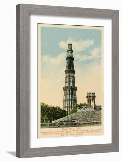 Qutub Minar Tower, Delhi, India-null-Framed Premium Giclee Print