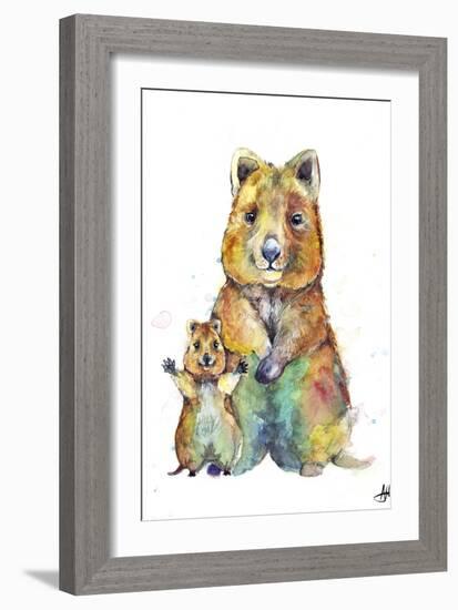 Qwazy Quokkas-Marc Allante-Framed Giclee Print