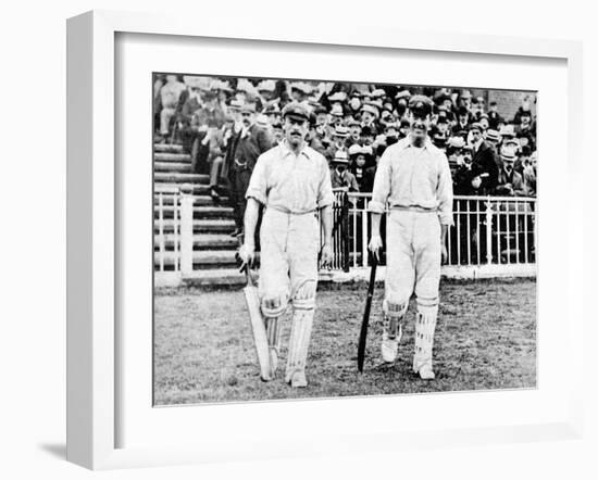 R.A. Duff and V. Trumper of the Australia Team, 1902-null-Framed Photographic Print