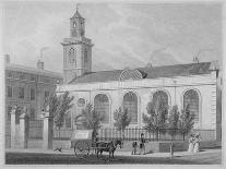 Church of St Stephen Walbrook from the Corner of Mansion House, City of London, 1830-R Acon-Premier Image Canvas