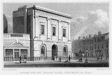 Church of St Stephen Walbrook from the Corner of Mansion House, City of London, 1830-R Acon-Premier Image Canvas