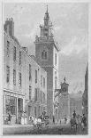 Church of St Stephen Walbrook from the Corner of Mansion House, City of London, 1830-R Acon-Giclee Print