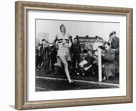 R. Bannister Runs Mile-null-Framed Photographic Print