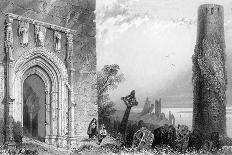 Entrance to a Temple, Clonmacnoise, Ireland, 19th Century-R Brandard-Mounted Giclee Print