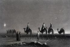 Jesus' Birth Magi Follow Star Across the Desert-R. Brandard-Framed Photographic Print