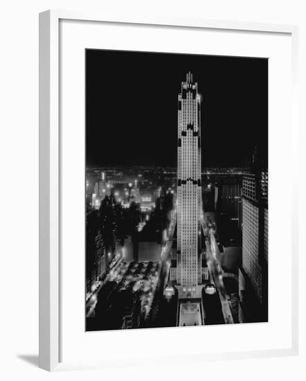 R.C.A. Building at Rockefeller Center, New York-null-Framed Photographic Print