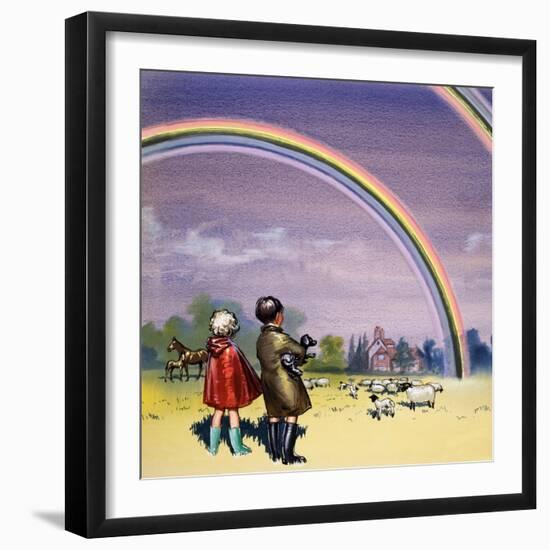 R for Rainbow, Illustration from 'Treasure', 1963-John Worsley-Framed Giclee Print