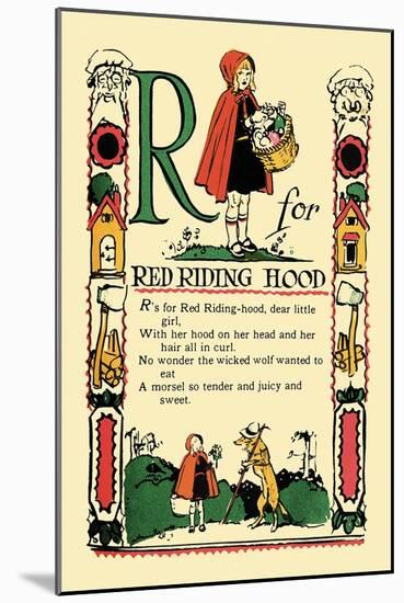 R for Red Riding Hood-Tony Sarge-Mounted Art Print