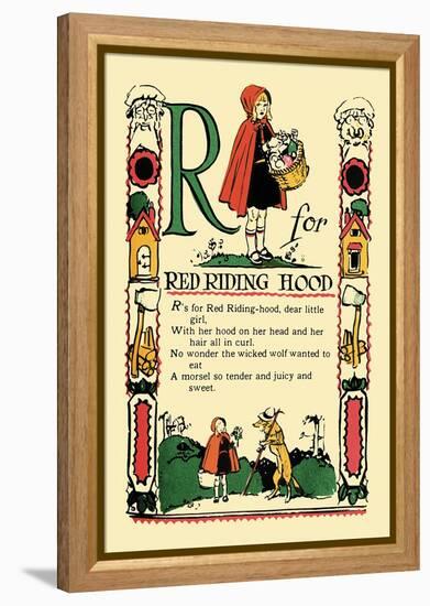 R for Red Riding Hood-Tony Sarge-Framed Stretched Canvas