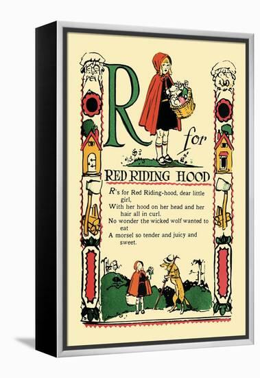 R for Red Riding Hood-Tony Sarge-Framed Stretched Canvas