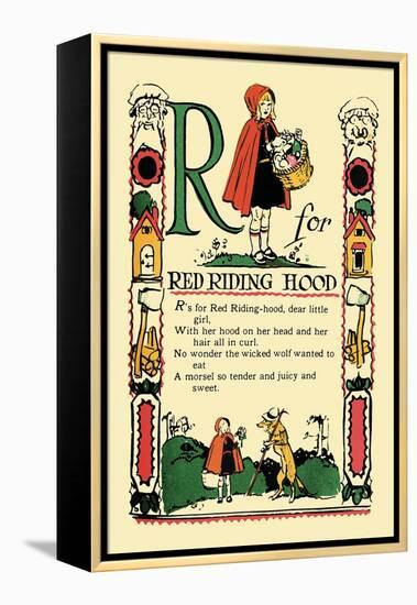 R for Red Riding Hood-Tony Sarge-Framed Stretched Canvas