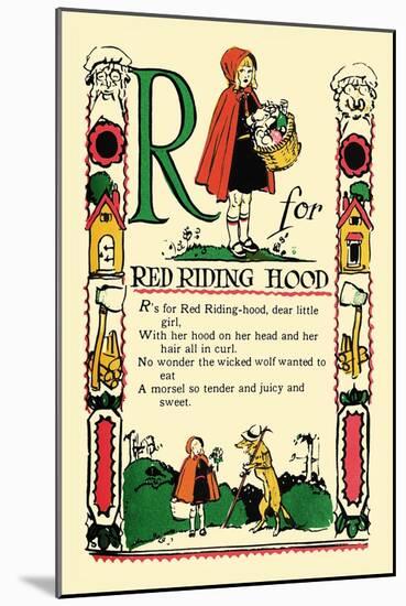 R for Red Riding Hood-Tony Sarge-Mounted Art Print