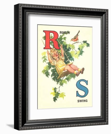 R for Robin, S for Swing-null-Framed Premium Giclee Print