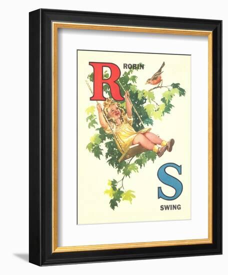 R for Robin, S for Swing-null-Framed Premium Giclee Print