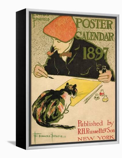 R.H. Russell & Son Calendar, 1897-Edward Penfield-Framed Stretched Canvas