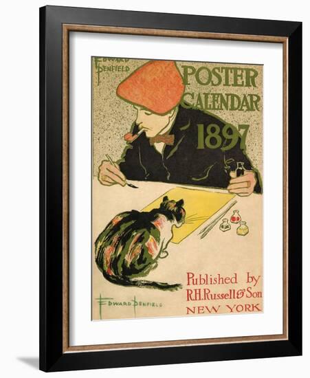 R.H. Russell & Son Calendar, 1897-Edward Penfield-Framed Art Print