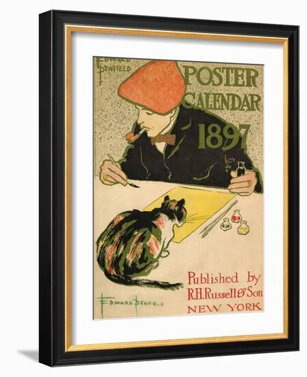 R.H. Russell & Son Calendar, 1897-Edward Penfield-Framed Art Print