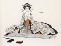 Japanese Musician Plays the Biwa Which Resembles the Western Lute-R. Halls-Art Print
