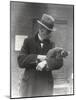 R. I. Pocock with a Kinkajou-Frederick William Bond-Mounted Photographic Print