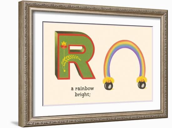 R is a Rainbow-null-Framed Art Print