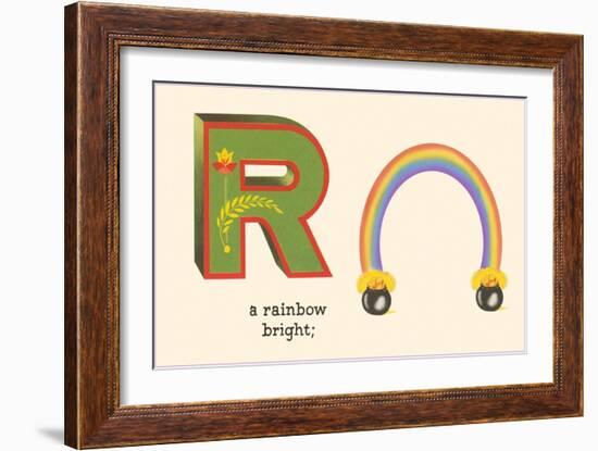 R is a Rainbow-null-Framed Art Print