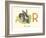 R is for Rabbit-null-Framed Premium Giclee Print