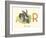 R is for Rabbit-null-Framed Premium Giclee Print