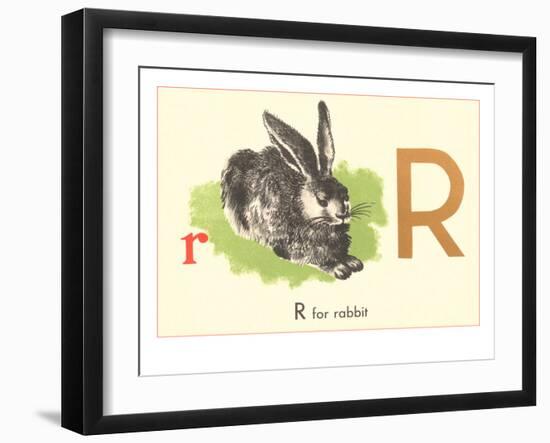 R is for Rabbit-null-Framed Premium Giclee Print