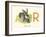 R is for Rabbit-null-Framed Art Print