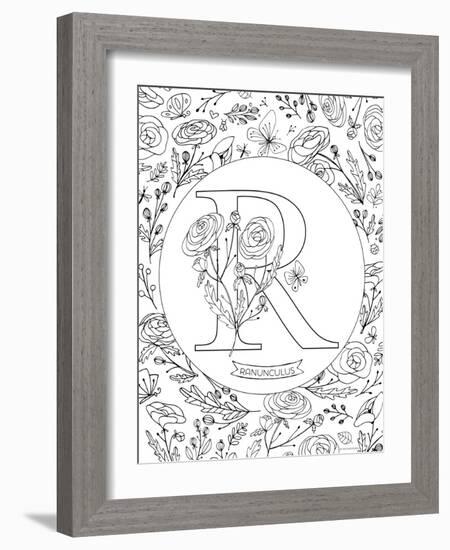 R is for Ranunculus-Heather Rosas-Framed Art Print