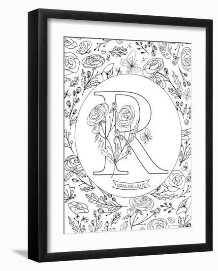 R is for Ranunculus-Heather Rosas-Framed Art Print