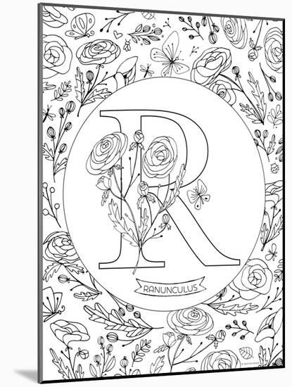 R is for Ranunculus-Heather Rosas-Mounted Art Print