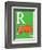 R is for Rhino (green)-Theodor (Dr. Seuss) Geisel-Framed Art Print