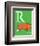 R is for Rhino (green)-Theodor (Dr. Seuss) Geisel-Framed Art Print