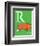 R is for Rhino (green)-Theodor (Dr. Seuss) Geisel-Framed Art Print