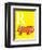 R is for Rhino (yellow)-Theodor (Dr. Seuss) Geisel-Framed Art Print