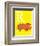 R is for Rhino (yellow)-Theodor (Dr. Seuss) Geisel-Framed Art Print