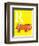 R is for Rhino (yellow)-Theodor (Dr. Seuss) Geisel-Framed Art Print